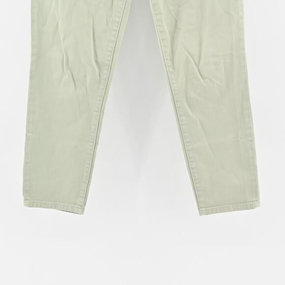 Tory Burch Jeans Womens Size 28 Alexa Cropped Skinny Leg Green Mid Rise Denim - Picture 3 of 13